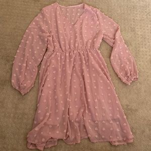 Cute Spring Long-sleeve Purple Dress, NEVER WORN